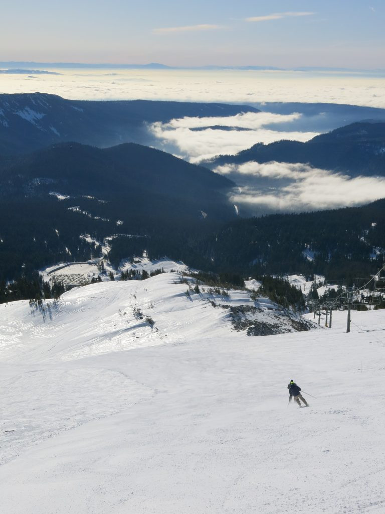 Toàn cảnh Meadows Ski Resort từ trên cao, tháng 2 năm 2017