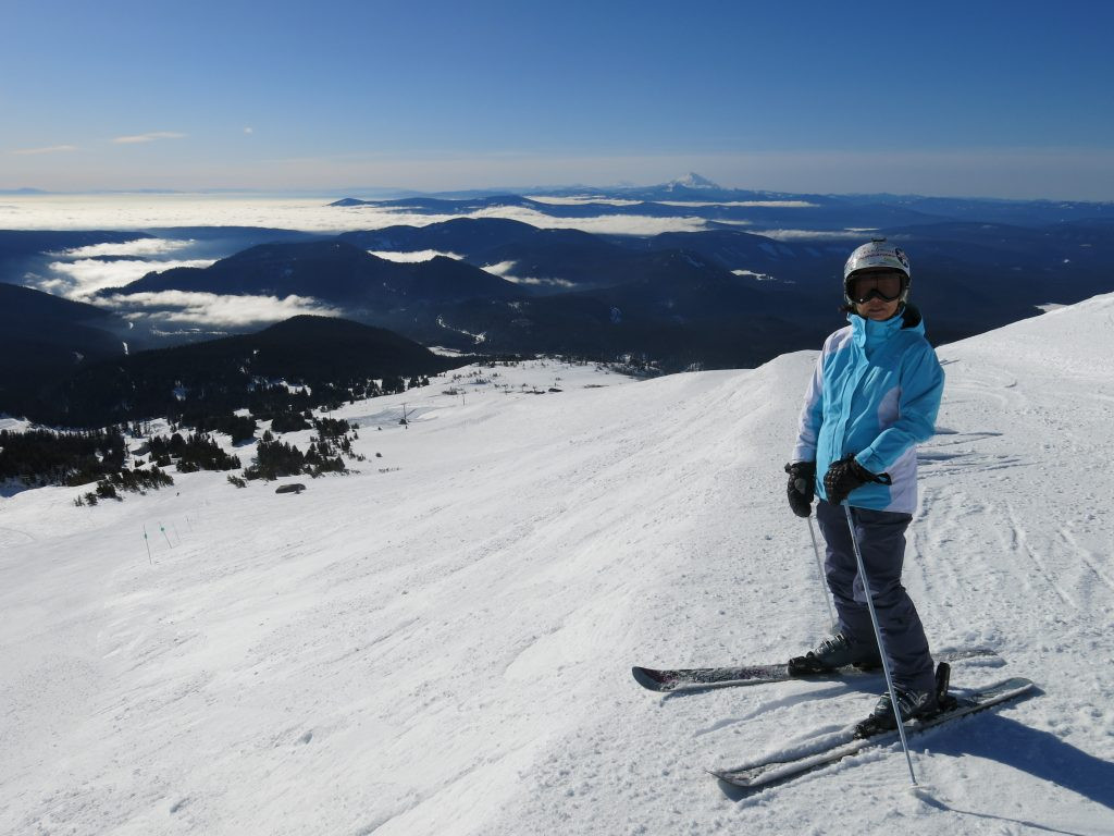 Khu vực đỉnh núi tại Meadows Ski Resort, tháng 2 năm 2017