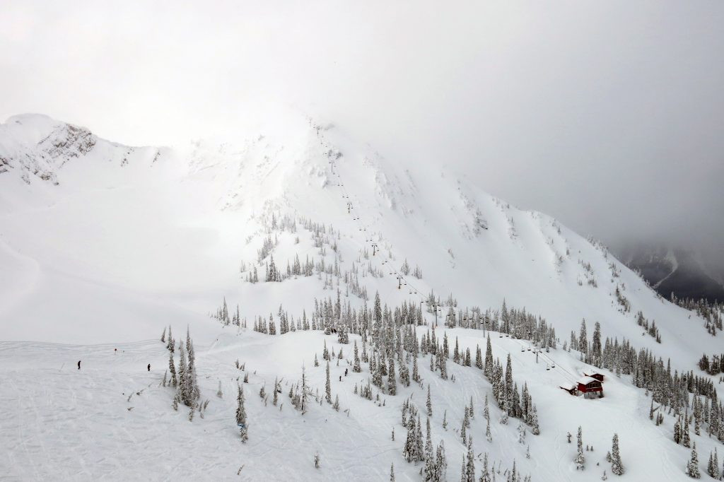 Đỉnh Polar Peak tại Fernie, tháng 2 năm 2018