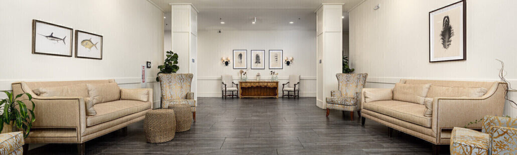 Clubhouse seating area