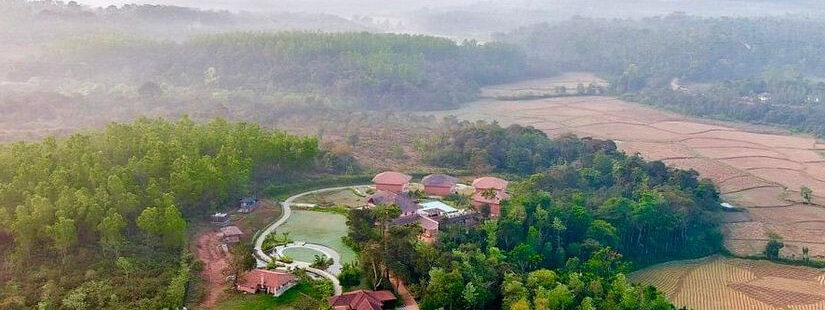 Nhìn từ trên cao xuống khu nghỉ dưỡng Machaan Plantation Resort Sakleshpur, Karnataka