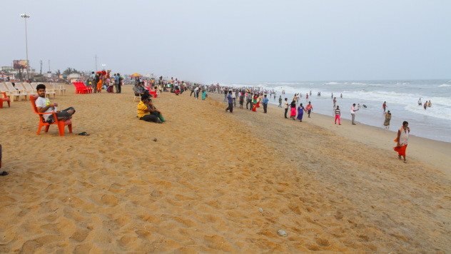 Bãi biển vàng nổi tiếng của Puri, Odisha