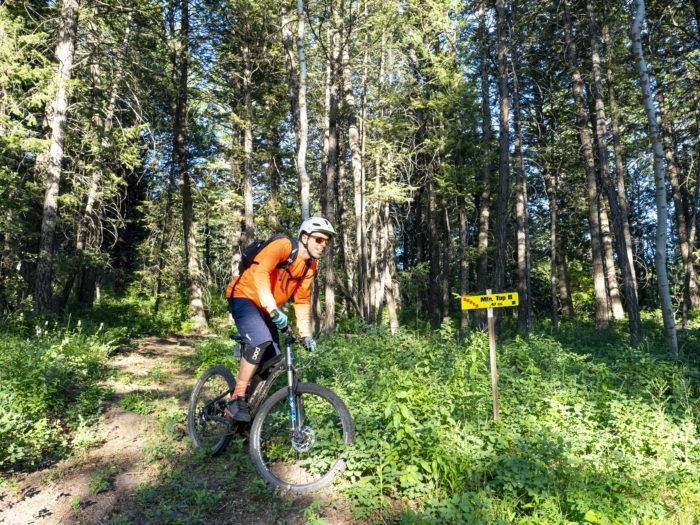 Đường mòn trên đỉnh núi tại Kelly Canyon Ski Resort