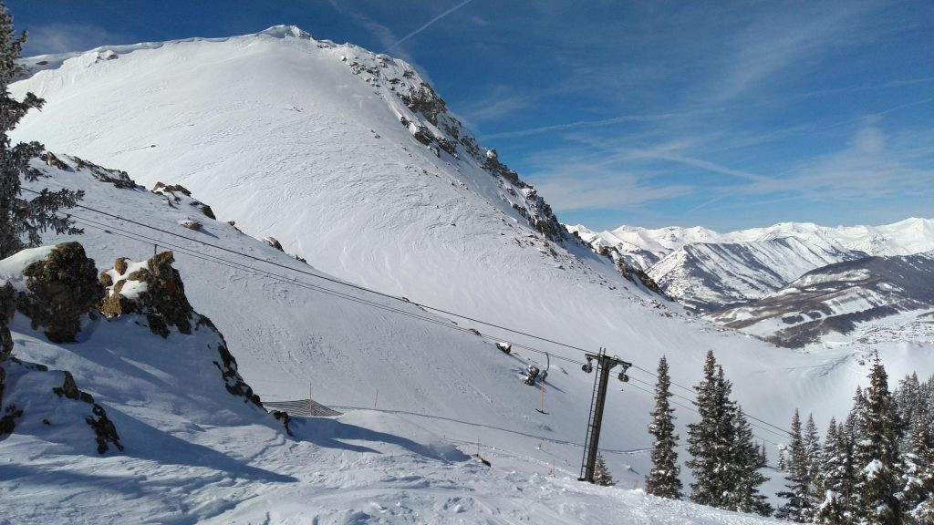 Đỉnh của High Lift tại Crested Butte, tháng 3 năm 2019
