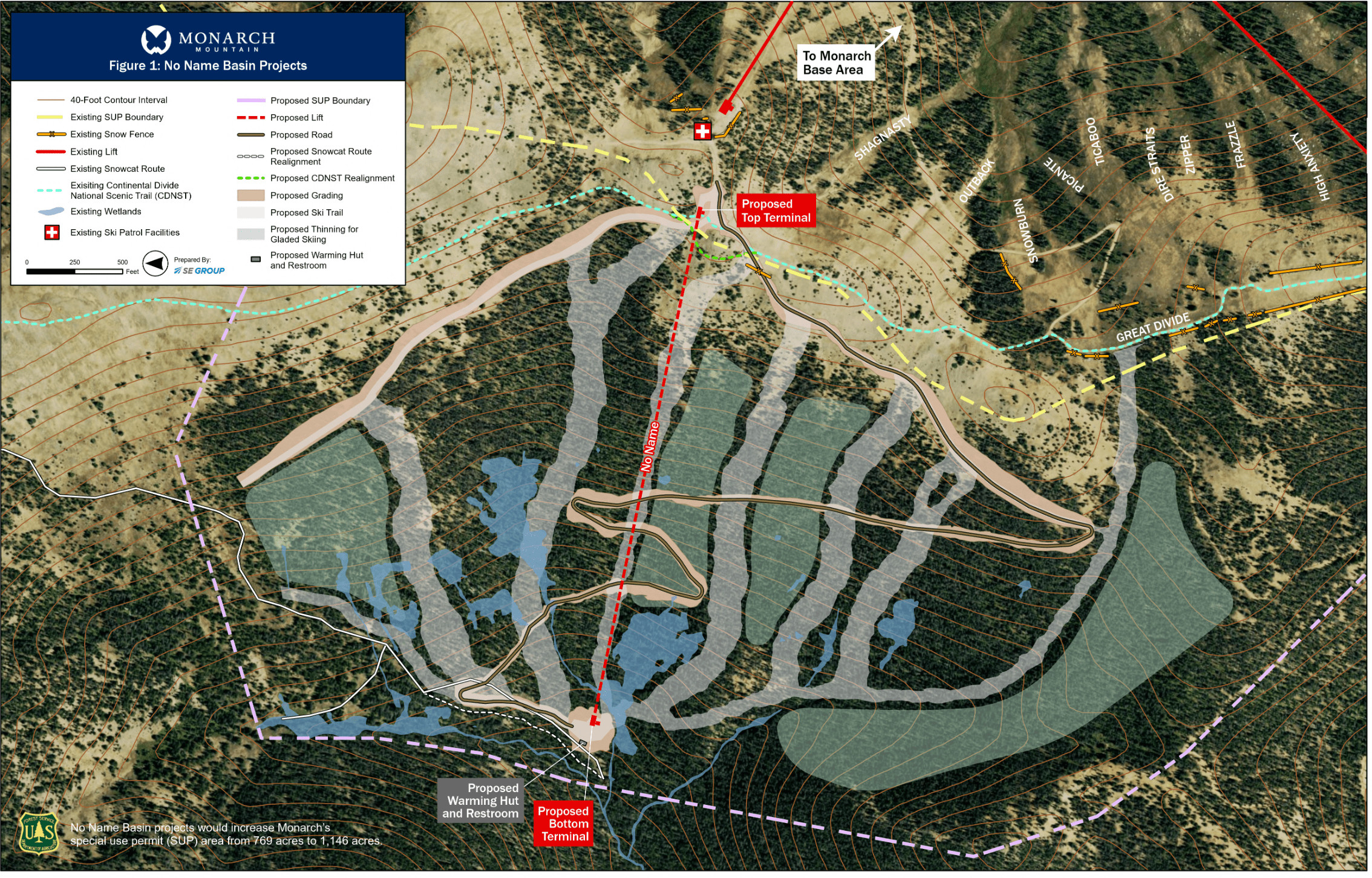 Cáp treo tại Monarch Ski Resort Colorado, đưa du khách lên đỉnh núi để trải nghiệm trượt tuyết