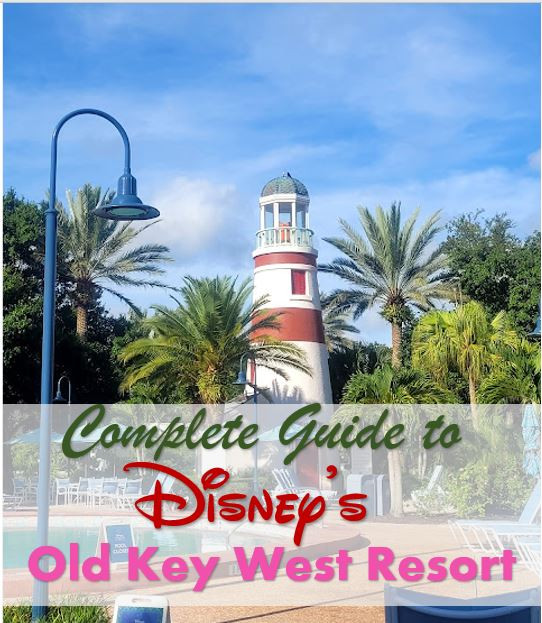 Lối vào khu nghỉ dưỡng Disney's Old Key West với biển báo tên khu nghỉ dưỡng