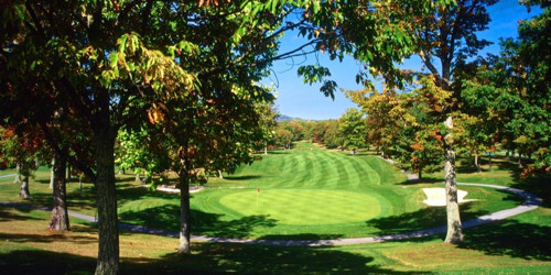 Sân golf Pipestem State Park Resort nhìn từ trên cao