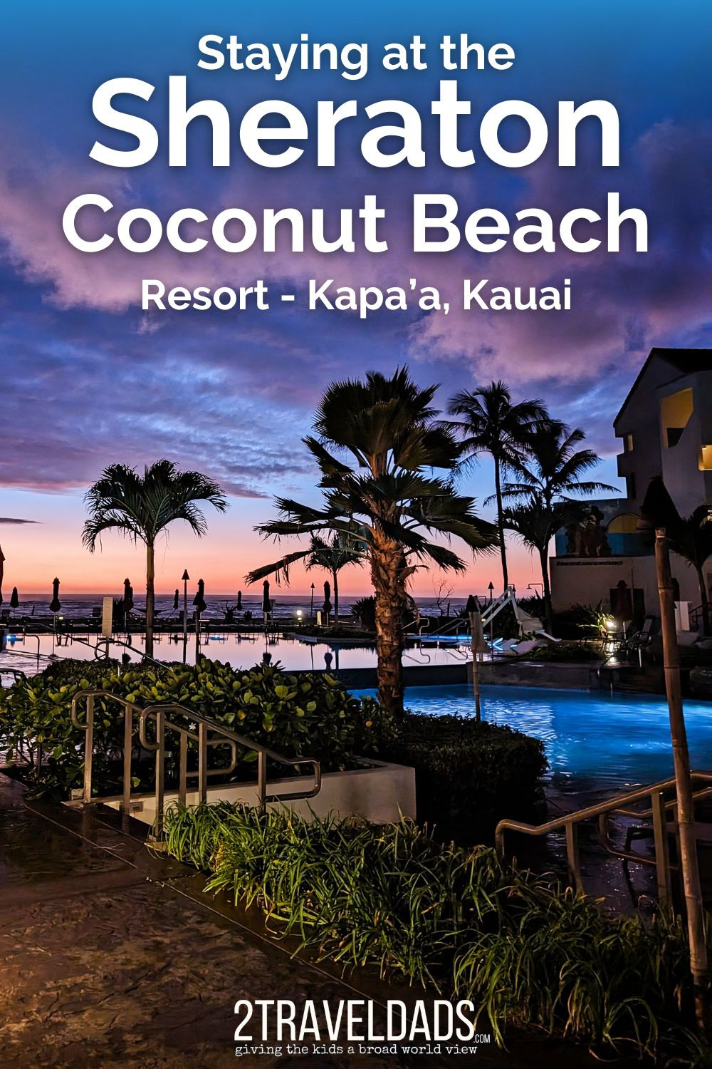 Ban công phòng hướng biển tại Sheraton Kauai Coconut Beach Resort với tầm nhìn bao quát