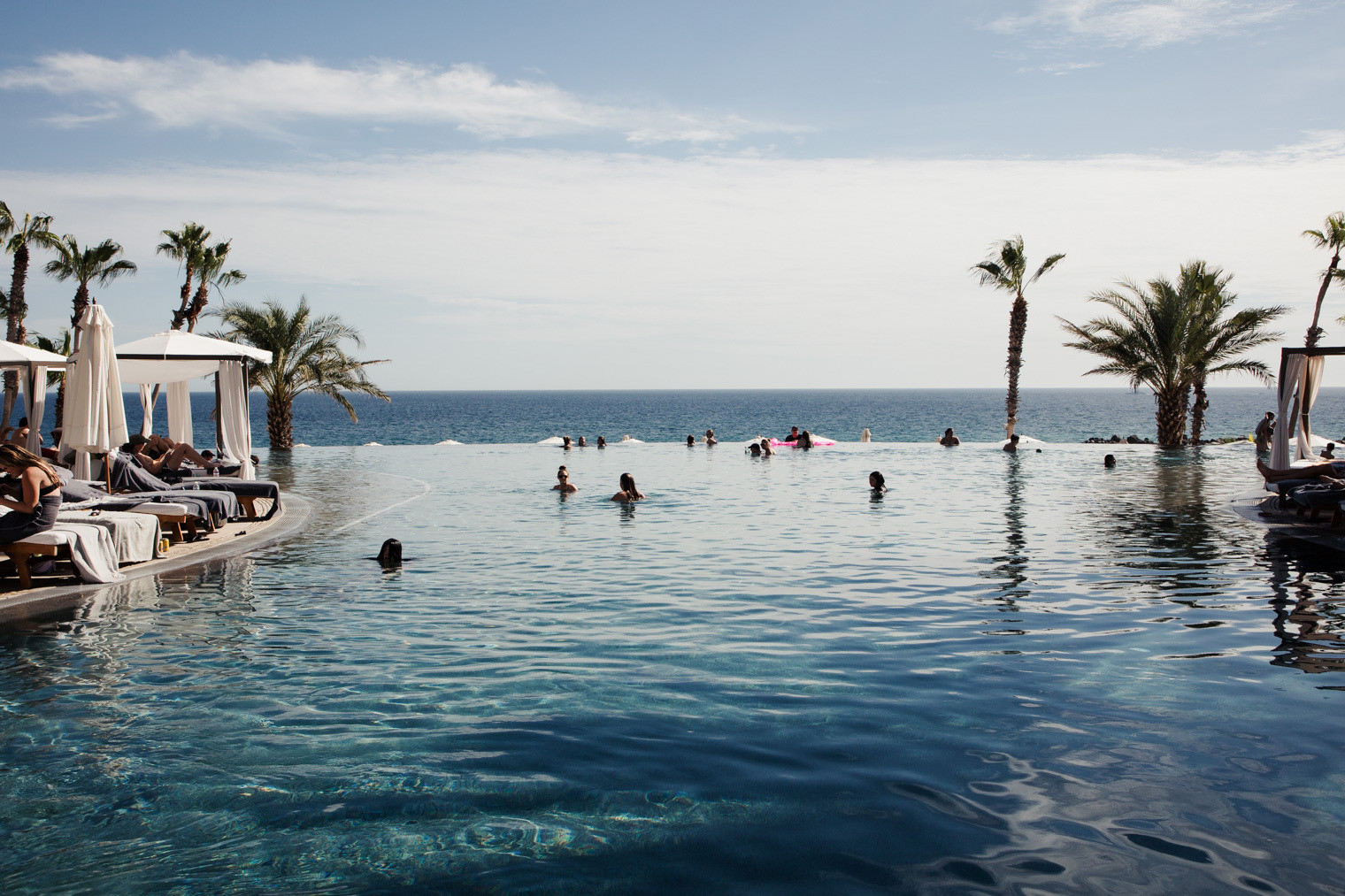 Infinity pool at the Hilton Los Cabos Beach & Golf Resort