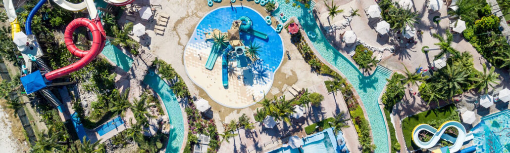 Hồ bơi tại Beaches Turks & Caicos nhìn từ trên cao