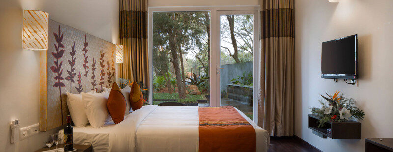 Windflower Studio Room với khung cảnh cây xanh tuyệt đẹp
